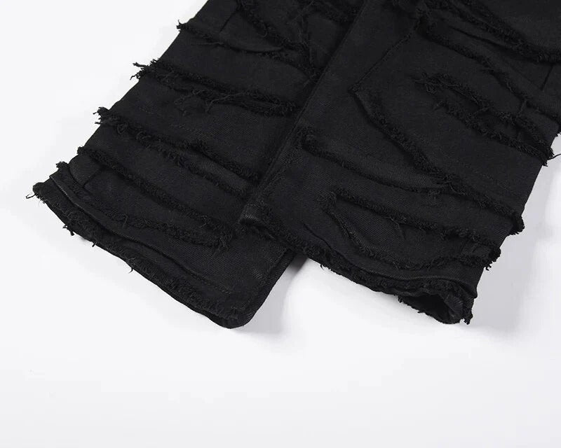 Distressed Black Flare