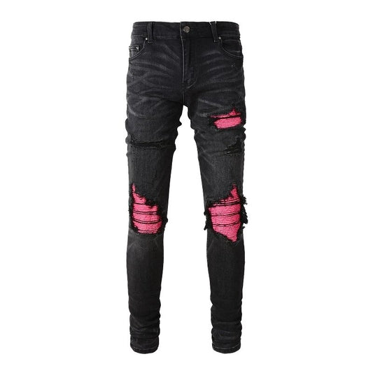 Pink Patch Jeans