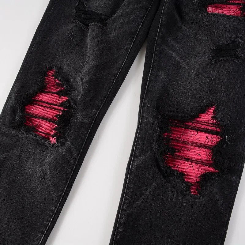 Pink Patch Jeans