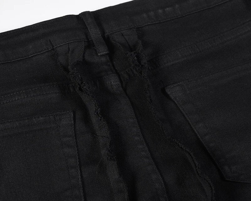 Distressed Black Flare