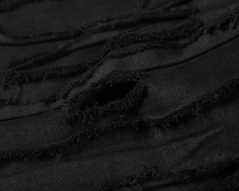 Distressed Black Flare