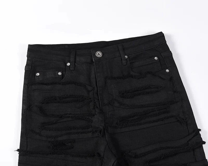 Distressed Black Flare