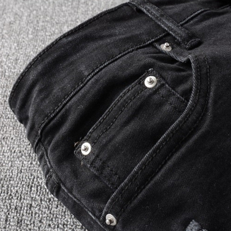 Black Bandana Jeans