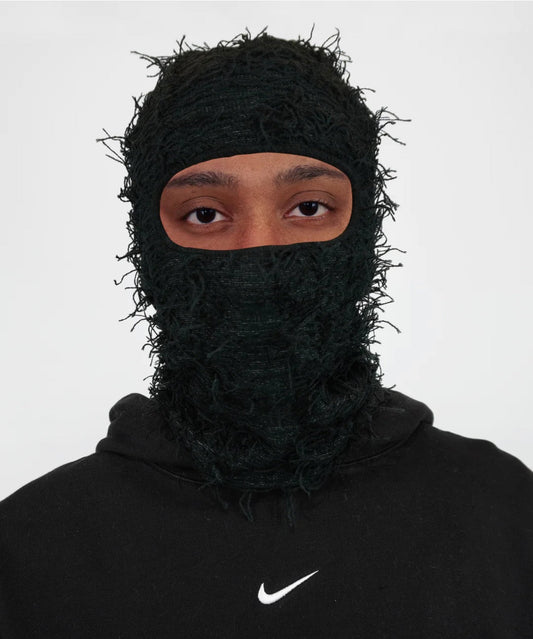 Distressed Black Balaclava