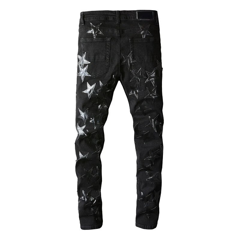 Full Black Star Jeans