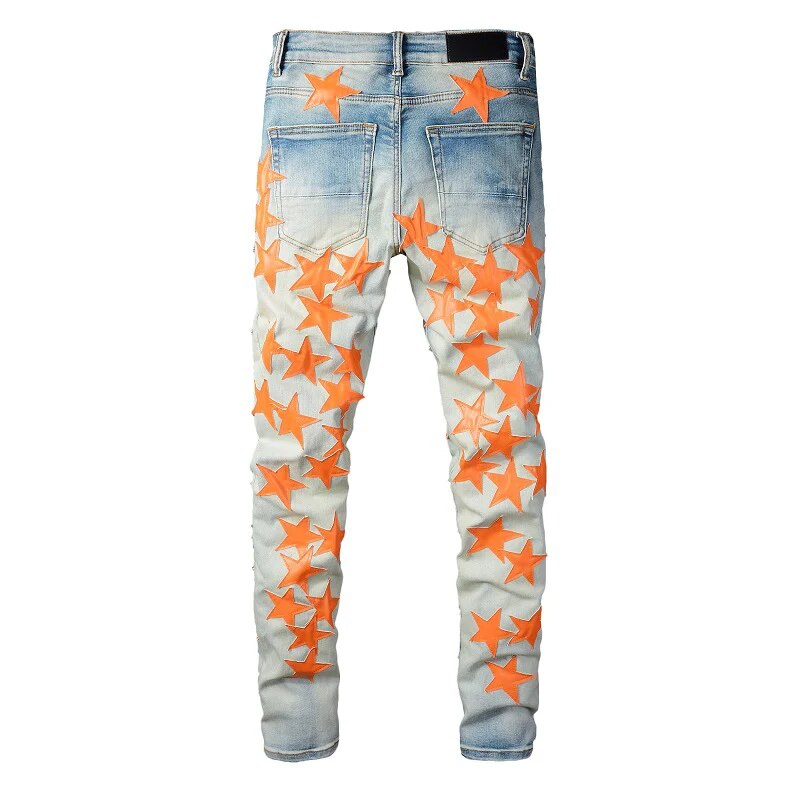 Orange Star Jeans