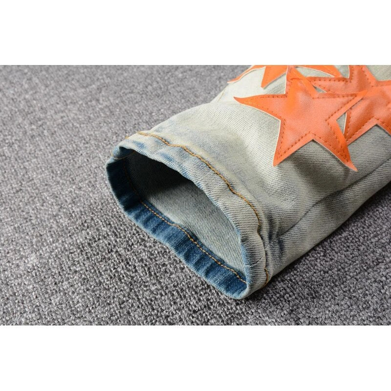 Orange Star Jeans