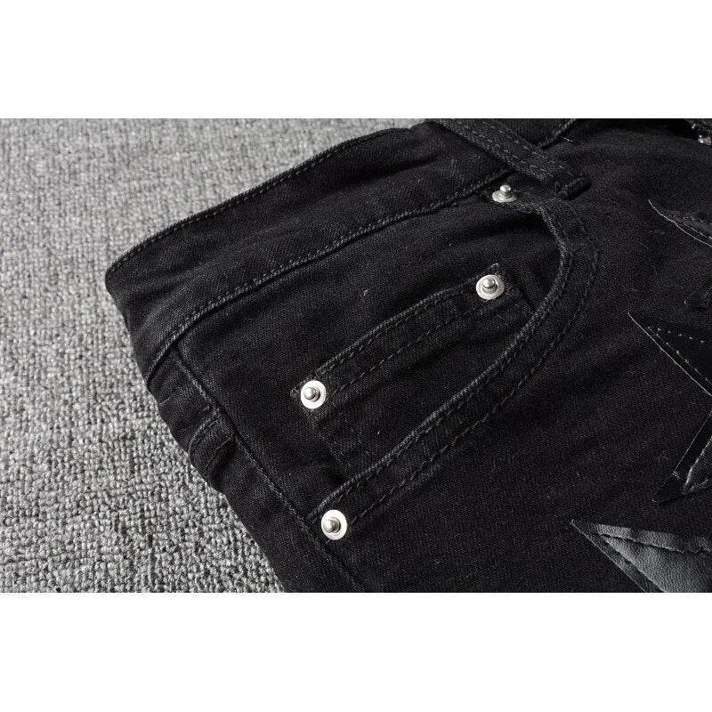 Full Black Star Jeans