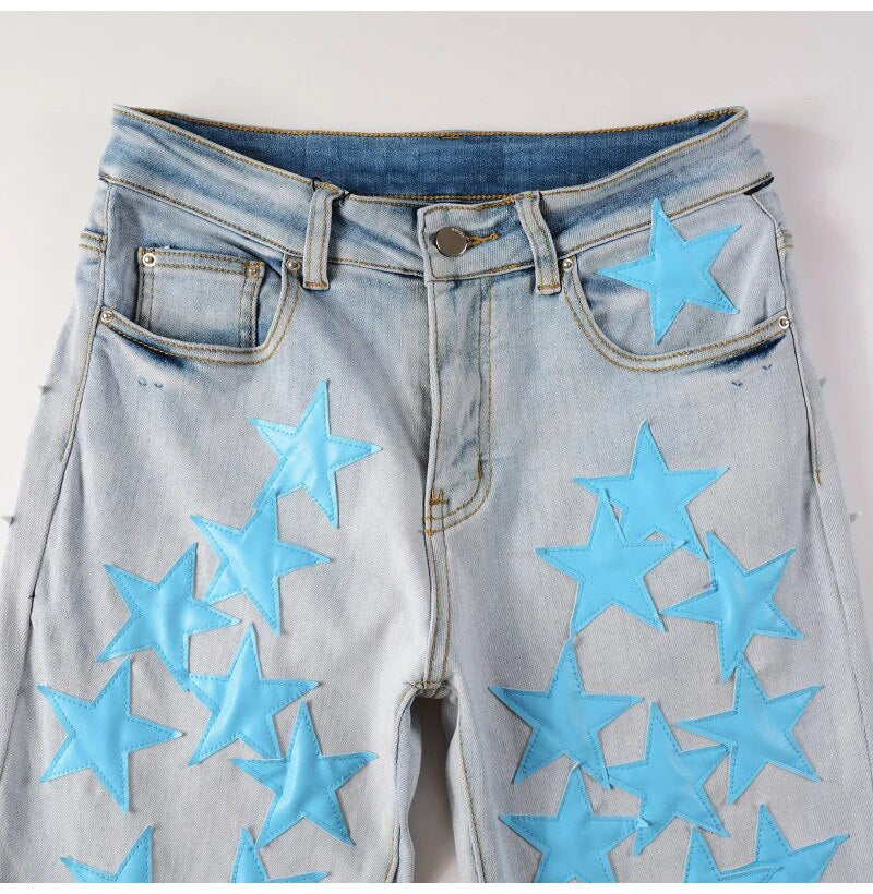 Light Blue Star Jeans