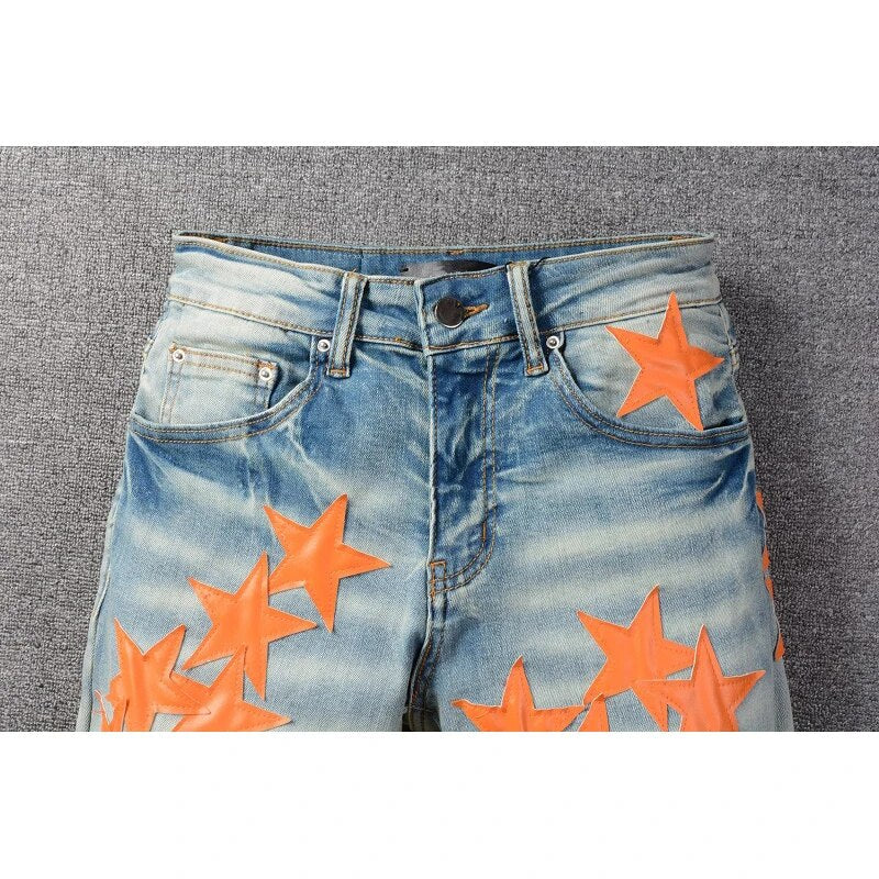 Orange Star Jeans