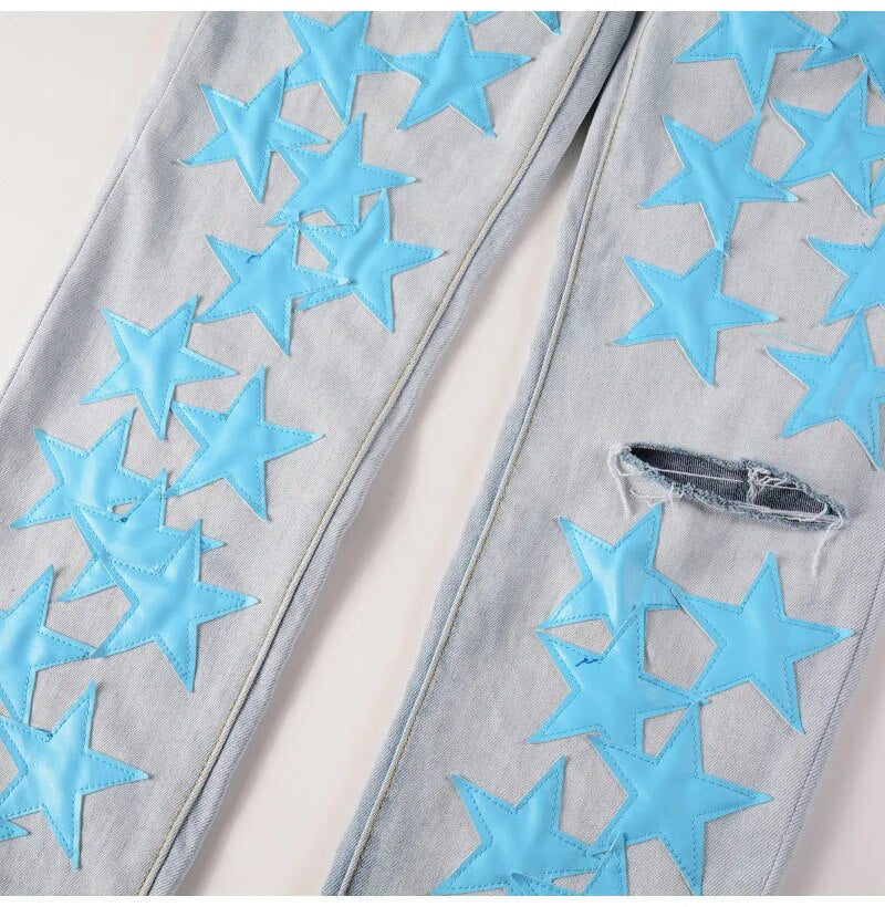 Light Blue Star Jeans