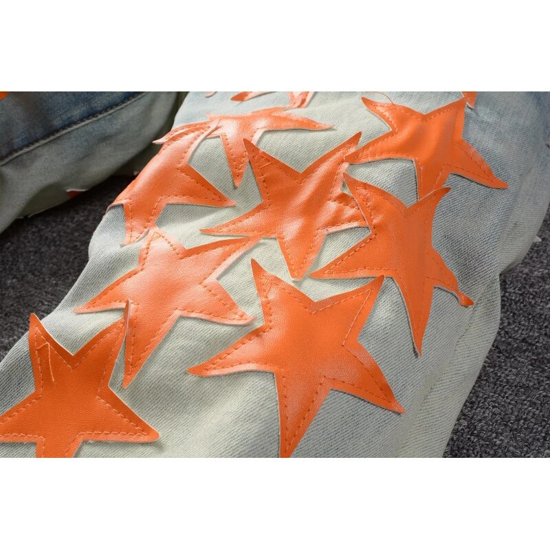 Orange Star Jeans