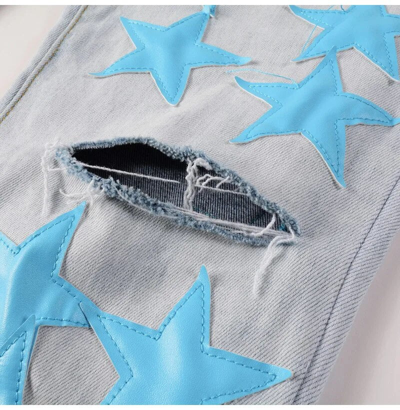 Light Blue Star Jeans