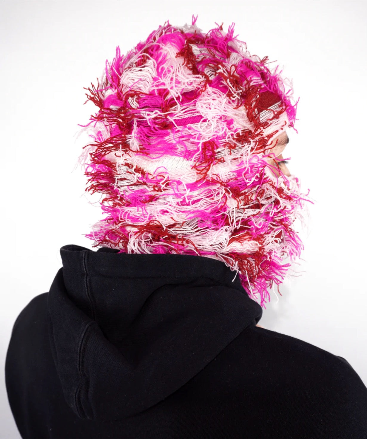 Distressed Pink Balaclava