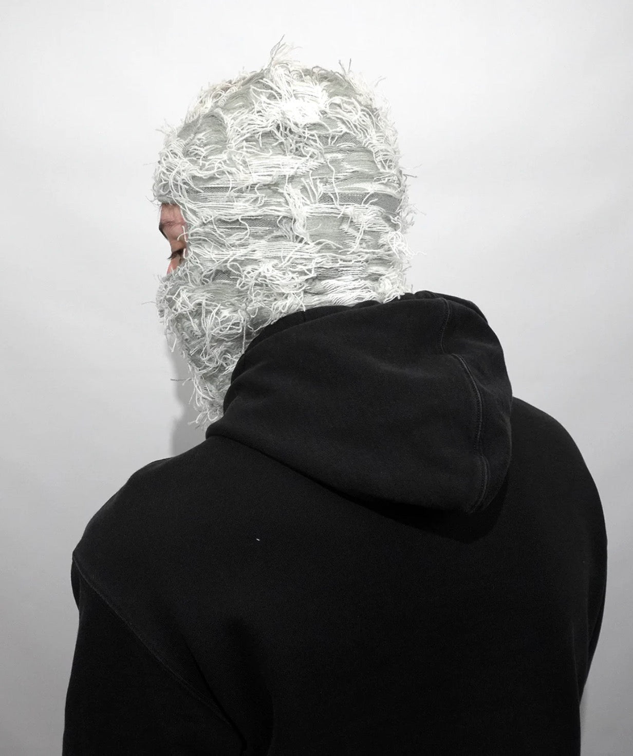 Distressed Grey Balaclava