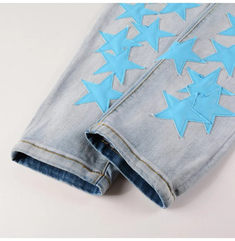 Light Blue Star Jeans